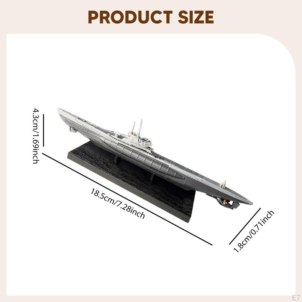 Model in 1:350 Scale with Presentation Stand, Desk Decoration, Simulation Ship for Office, TV