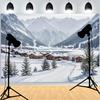 Winter Snow Scene Pine Tree Forest Background Christmas Party New Year Decor Children's Photography Photo Studio Backdrops SO-13