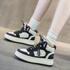Sports high-top cotton shoes Women's winter velvet warm casual thick-soled students non-slip thickened plush board shoes