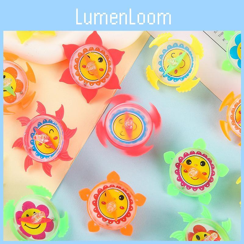 Flower Pattern Compass Mini Plastic Gyro Children Toy For Kids And Students
