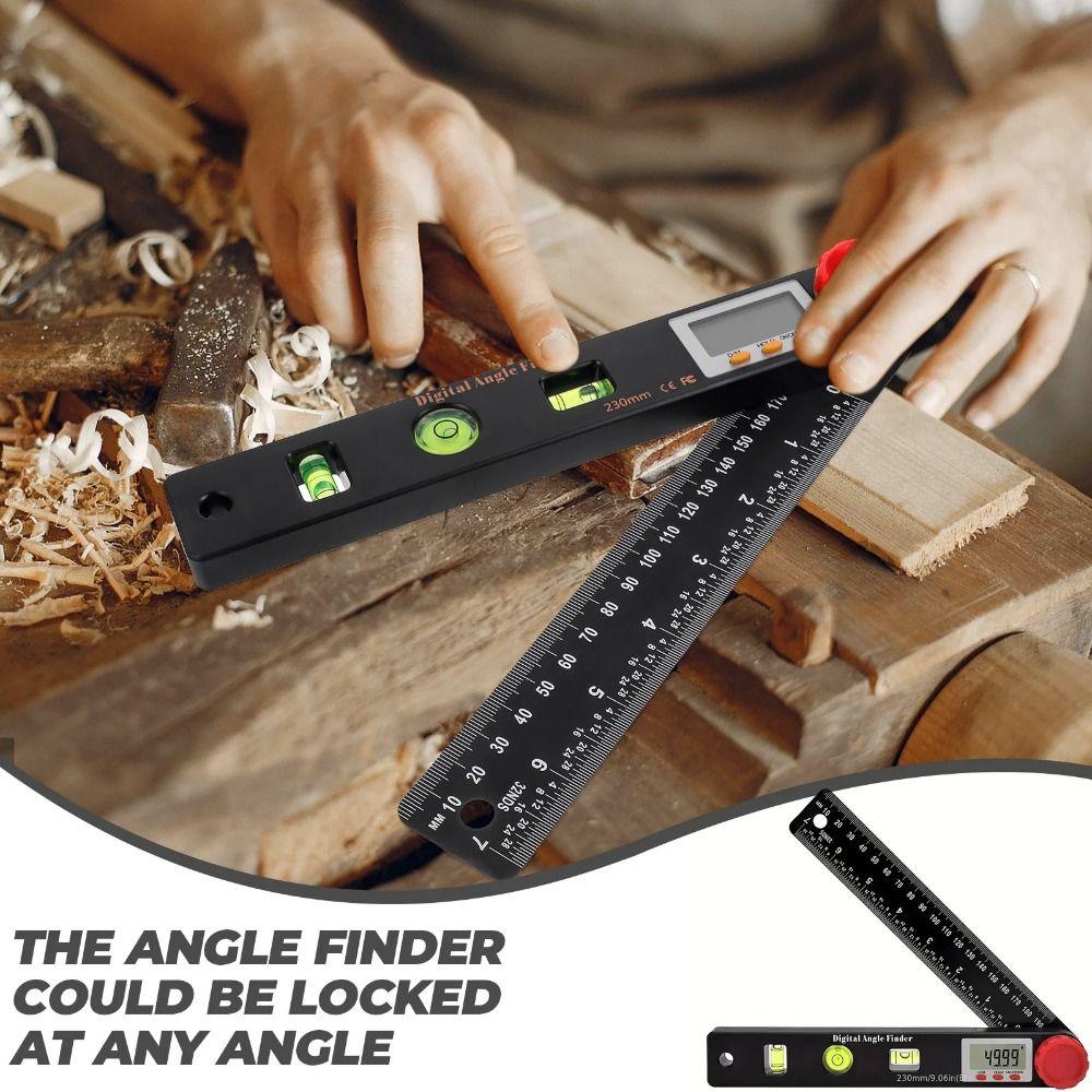 0-999.95° Digital Protractor Digital Display Measuring Angle Ruler  Angle Measuring Tool