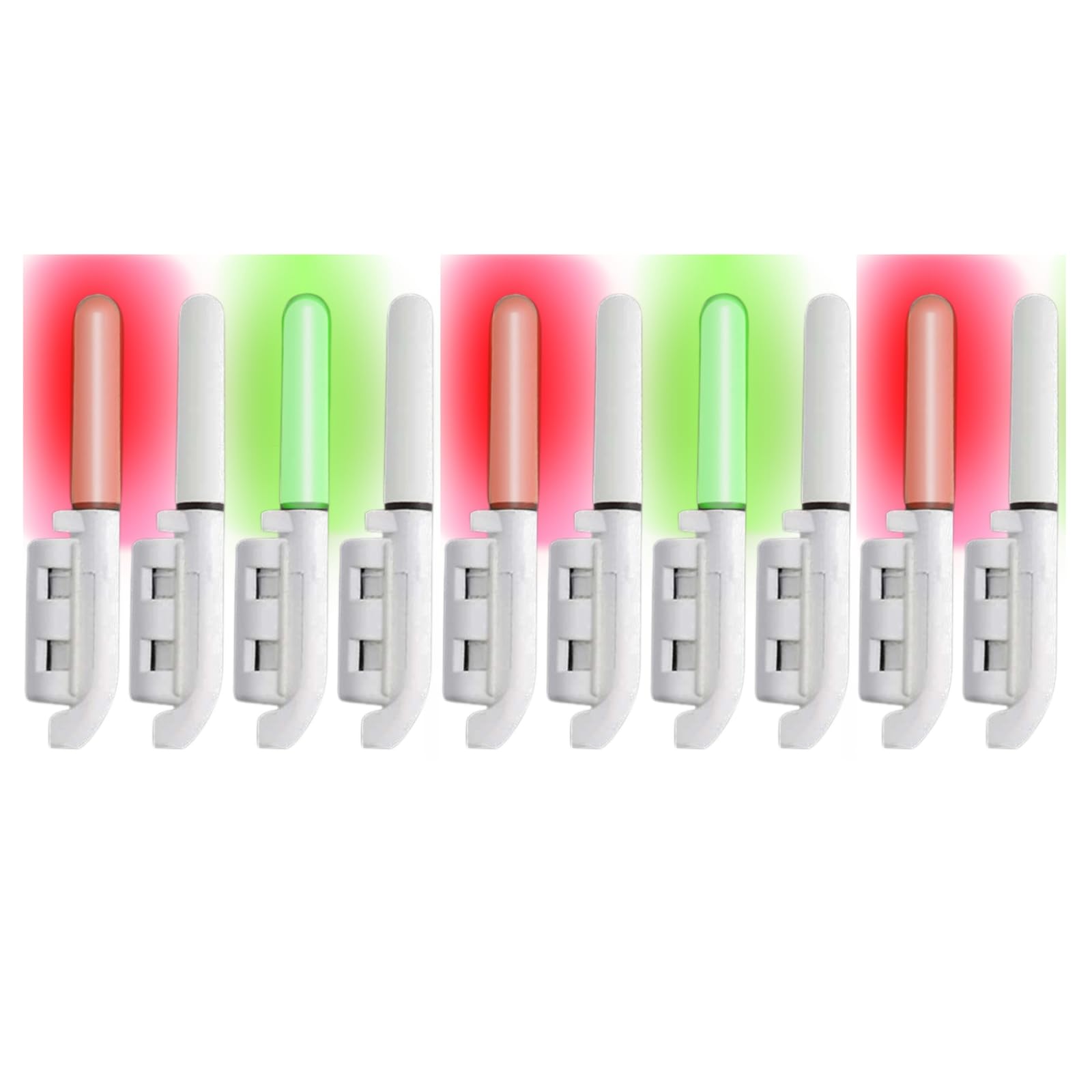 

cocoriko Fishing Rod Tip Lights with Hit Set of 2 or Battery Chemiluminescent Waterproof for Night Fishing of 10 Not Sensors, 4, Included, LED, (Set белый