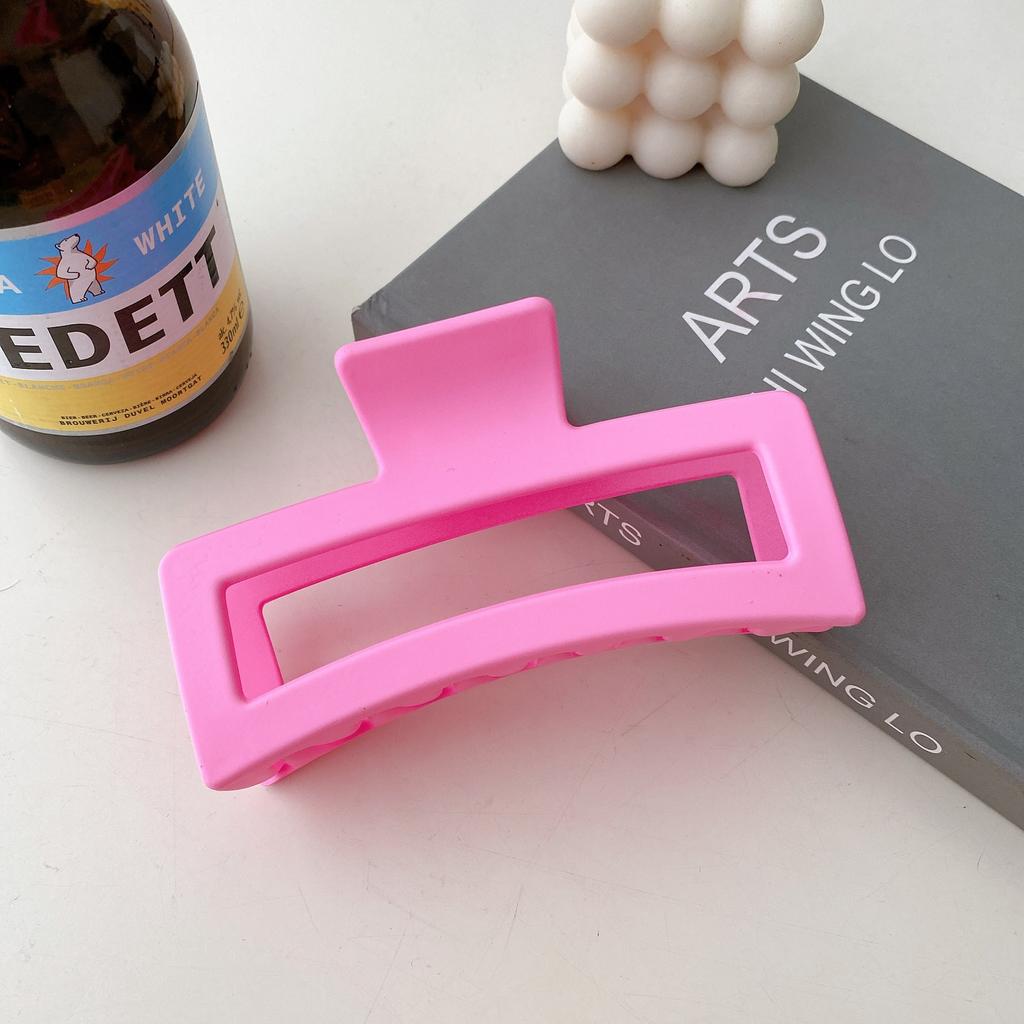 13cm Adorable Oversized Matte Hair Clip For Women In Soft And Shades Bold