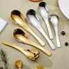 304 Stainless Steel Thickened Household Soup Spoon with High Aesthetic Value for Children's Spoons and Desserts