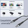 Câble USB C vers USB C Rapide 60W pour Xiaomi 15 14 Ultra, Xiaomi 14T-14T Pro, Xiaomi 13 13T 13T Pro 12-12T - Noir 1M