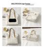 Women's Retro One-Shoulder Lace Hollow Handbag - Large Capacity, Light Luxury Vacation Tote