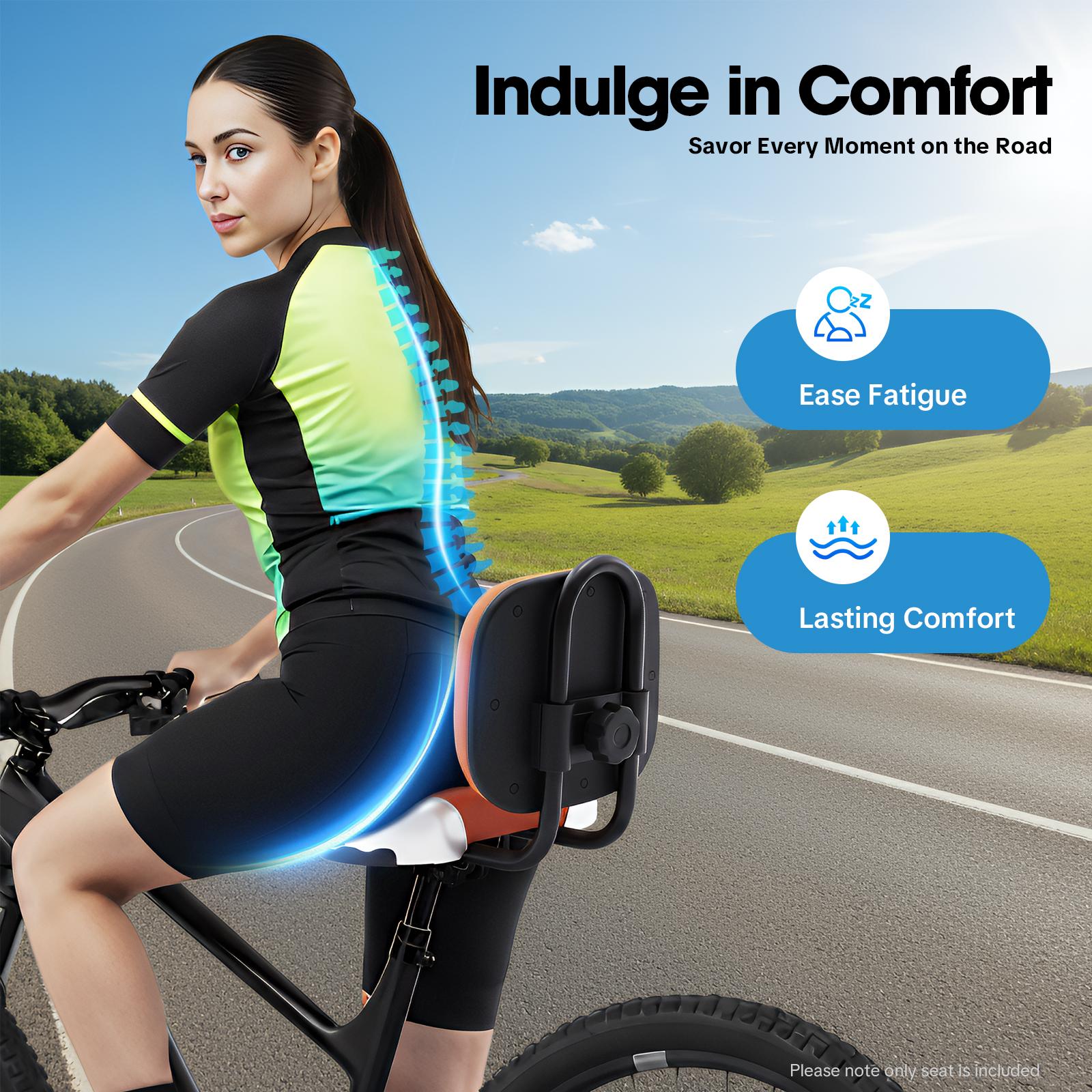 Sedile per Triciclo Comfort Universale Cuscino Ampio Schienale Regolabile Schiuma di Polietilene per Adulti Bambini Triciclo Elettrico Bicicletta Sost