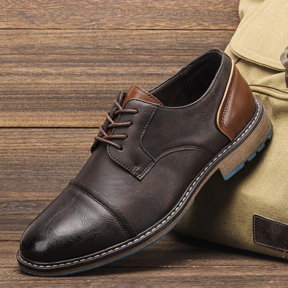 Men Shoes Fashion Comfortable 2026 Brand Men Derby Shoes