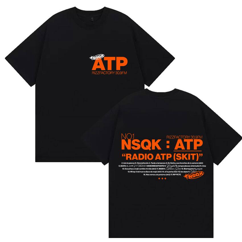 Rapper NSQK ATP AUN The PIENSO Album T-shirt for Men and Women, Retro 2025 Summer Pure Cotton 100% Printed Loose T-shirt