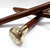 Flower Handle Walking Cane Brass Stick Handle Wooden Designer Victorian Style Foldable Wooden Walking Cane