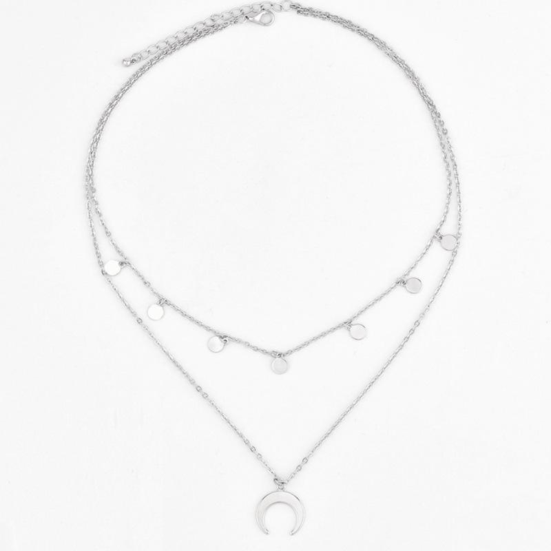 European and American exaggeration, simple and versatile collarbone chain accessories women, side chain thick chain temperament street 