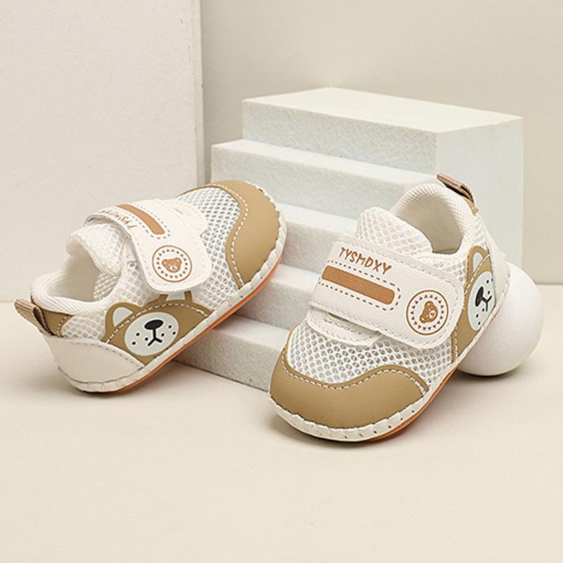 Baby Toddler Mesh Breathable Shoes With Magic Tape For Spring Summer Walks