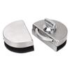 Glass Door Lock 97x65mm Split Type Brushed Polished Surface Replacement for 10?12mm Thickness