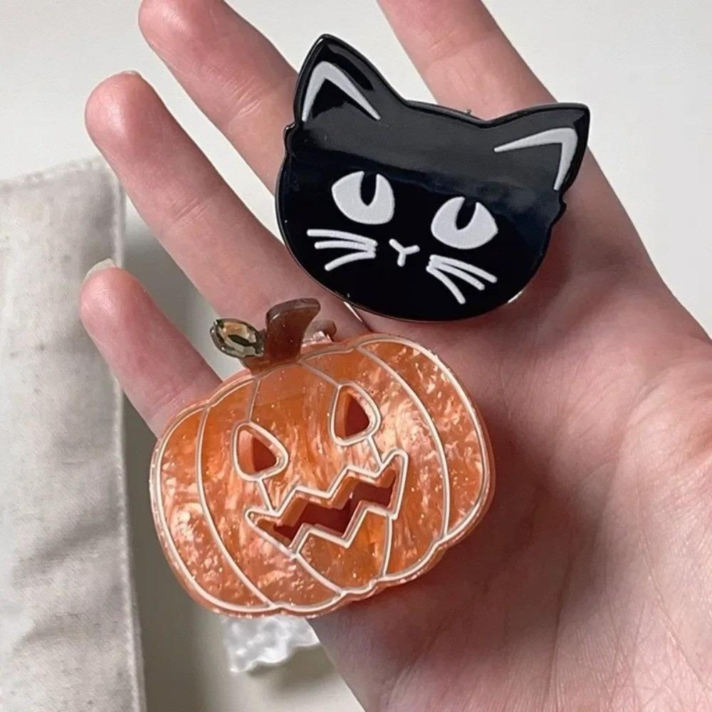 Waterproof Halloween Shark Clip Funny Acetic Acid Hair Claw Pumpkin Hair Clip Girls