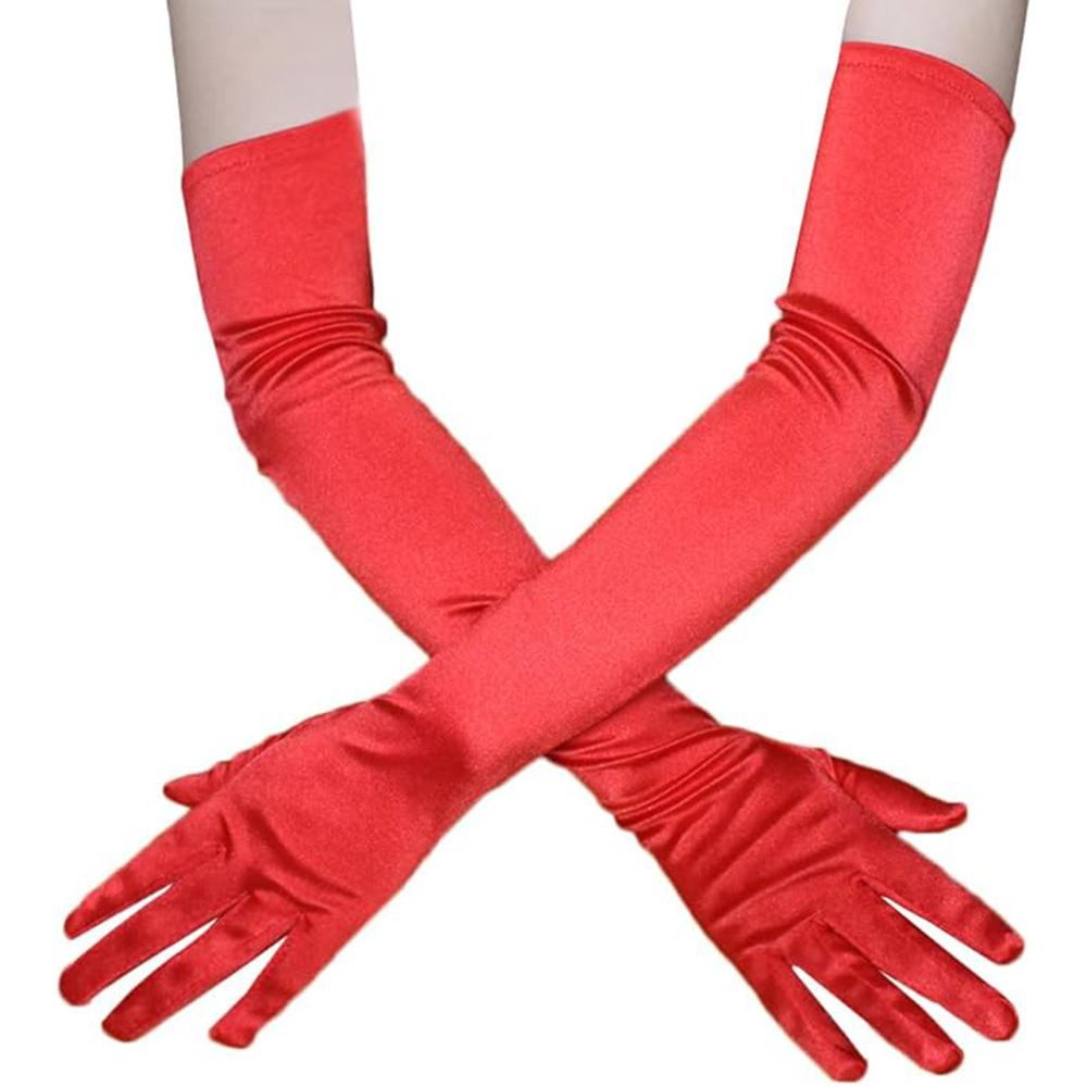 Superbes Gants Longs En Velours Noir Pour Femme – Style Années 1920 Et Opéra, élégants Et Confortables