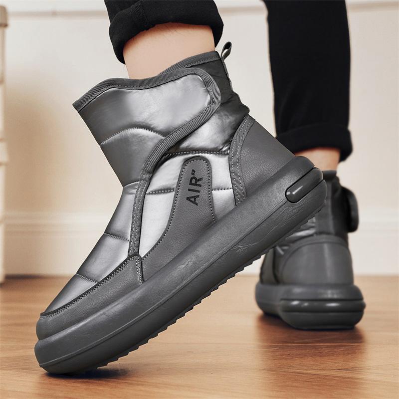 Winter Men's Snow Boots Waterproof Non-Slip Comfortable Warm Plush Lining Outdoor Ski Ankle Boots For Men