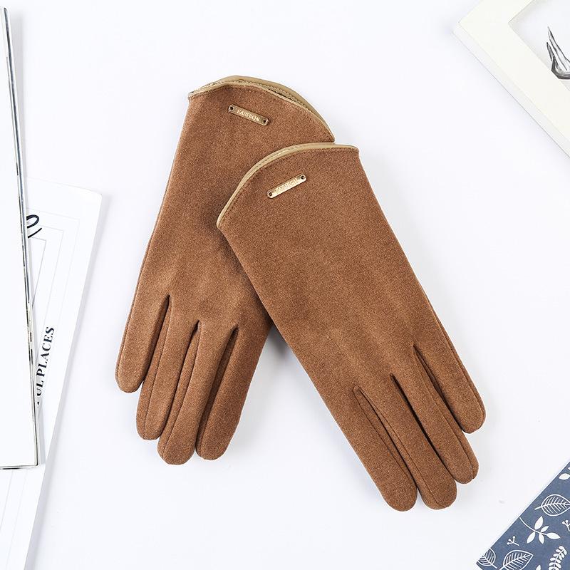 Winter De Fleece Gloves Are Perfect for Women's Shopping and Cycling  They Are Windproof  Fleece and Warm with Finger Flip Touch Screen