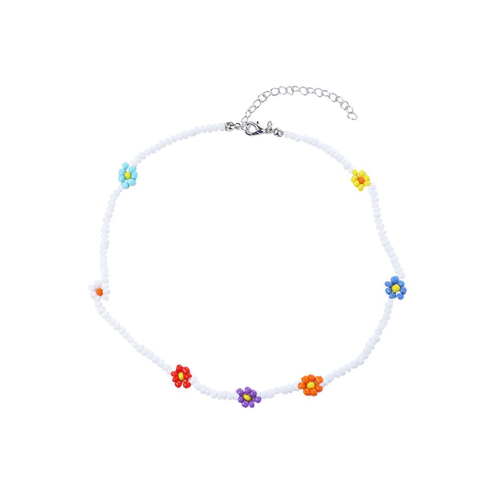 Cute New Women Jewelry Flower Party Necklace Daisy Beaded Chocker
