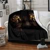 1pc Tiger Print Soft & Warm Polyester Knit Blanket, Digital Printed, All-Season Throw for Napping, Traveling, Sofa yy250906014