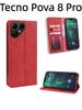 For Tecno Pova 8 Pro Case Flip Wallet Magnetic Buckle Retro Leather Cover for Tecno Pova 8 Pro Phone Back Cover