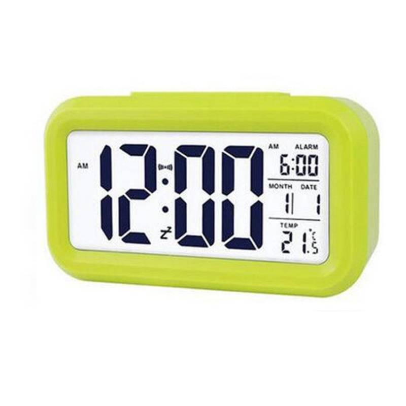 

Digital Kids Alarm Clock With Led Display And Calendar For Home And School Use зелений