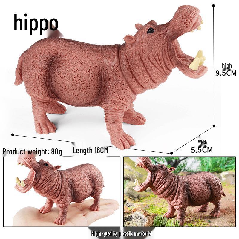 Cross-Border Animal Toy Set: Sheep, Cow, Horse, Donkey, Goat, Poultry Plastic Models