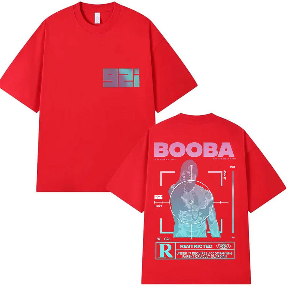 Rapper BOOBA B2O Tour 2025 Graphic T Shirts Mens Hip Hop Gothic Short Sleeve Tshirt Retro High Quality Cotton Tees Streetwear