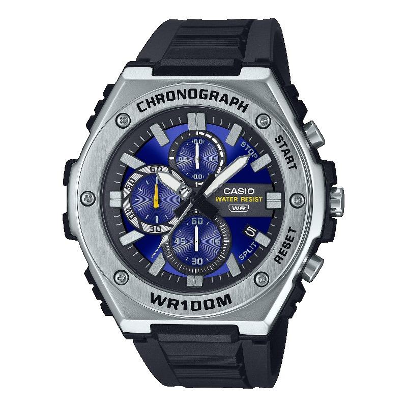 Casio Men s Stainless Steel 100M Water Resistant Analog Quartz Watch MWA-300H-2AV синий