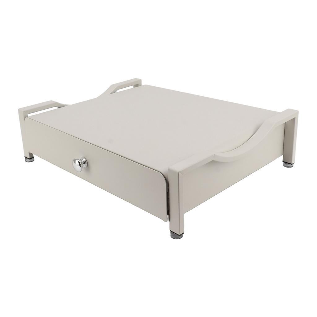 Getränkehalter, Schiebetablett, multifunktionales Aufbewahrungstablett, Schubladen-Maker, Standtablett für Zuhause, Weiß, L