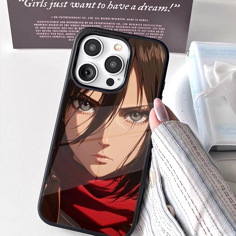 Mikasa Ackerman aot Phone Case For iPhone 16,15,14,13,12,11,Pro,Max,Plus,Mini New Magsafe Magnetic Wireless Charging