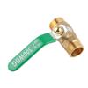 G1/4" G3/8'' G1/2" Male To Male Thread Brass Pipe Ball Valve Two Way Mini Ball Valve Shut Off Valve