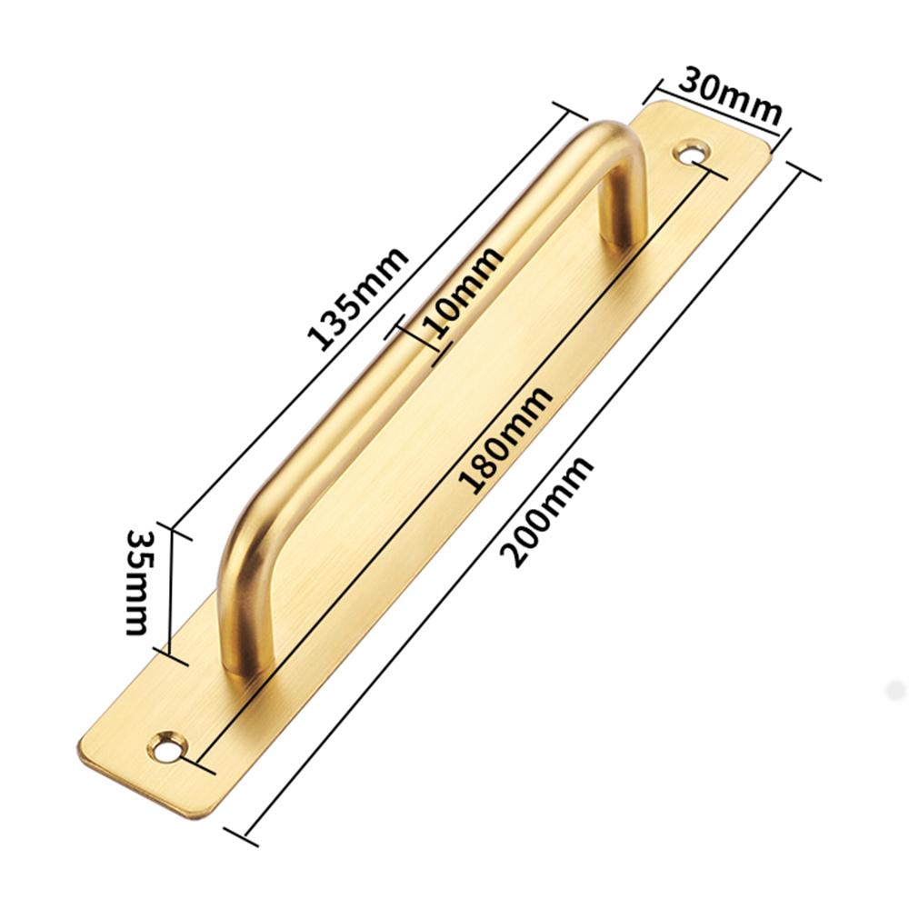 

Handle Balcony Sliding Door Handle Non-Perforated Stainless Steel Heavy Door Handle Aluminum Window Cabinet Handle