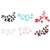 12pcs 3D Stereo ulation Scalewing Bedroom Sticker PVC Decorative Wall Decal Removable Home Decoration