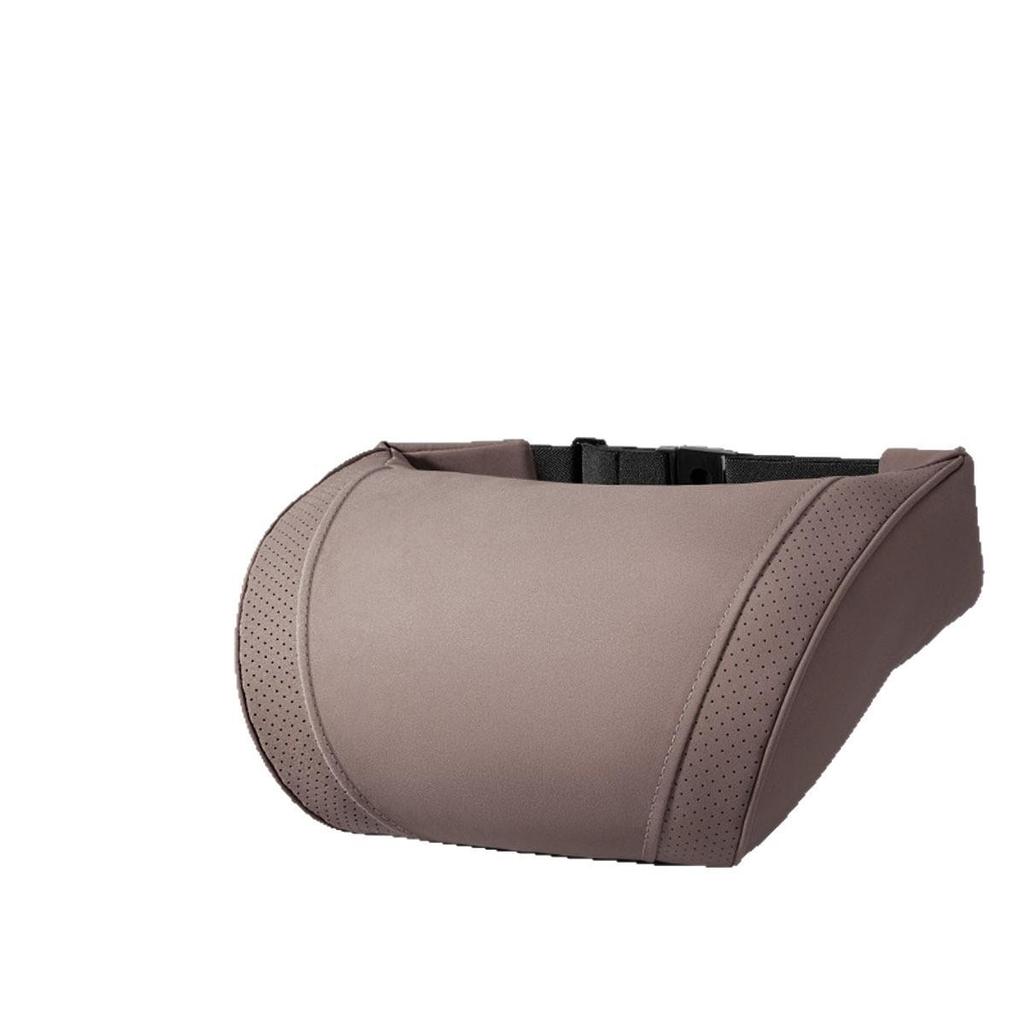 Luxury Leather Velvet Car Neck Pillow & Lumbar Support - Ideal for Drivers