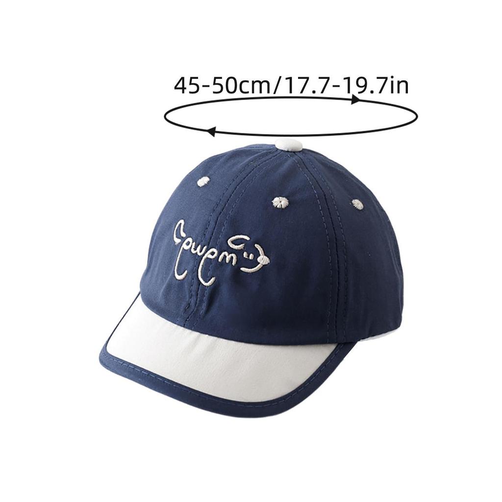 Fashion Patchwork Letter Baby Sun Hat Short Brim Baseball Cap for Boy Girl Kids Sunshade Peaked Hats