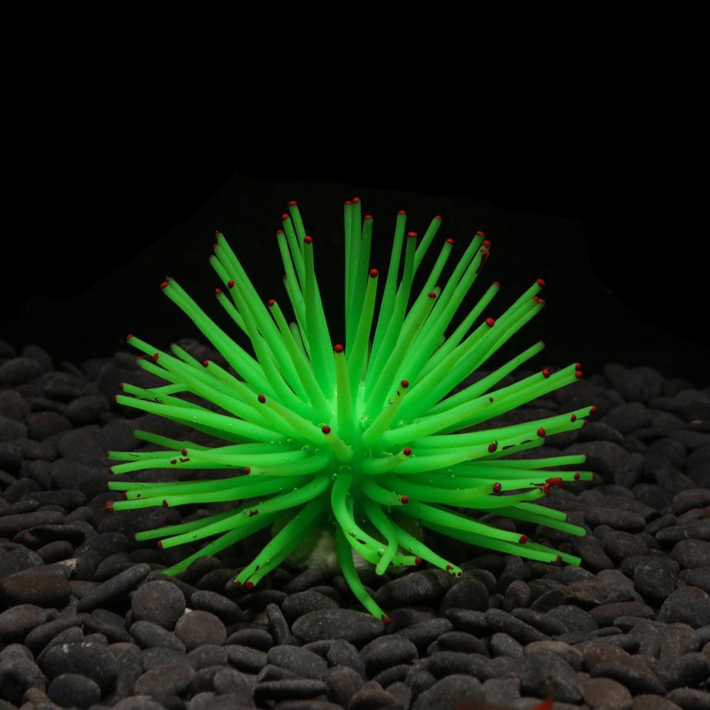 Leuchtende Simulation Seeanemone Seeigel Silikon Farbe Koralle Pflanze Aquarium Fischbecken Landschaftsgestaltung Dekoration Heimschmuck