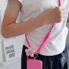 Fashionable Flower Double-Sided Adjustable Mobile Phone Universal Lanyard, Diagonal Long Lanyard Anti-Loss Hanging Piece