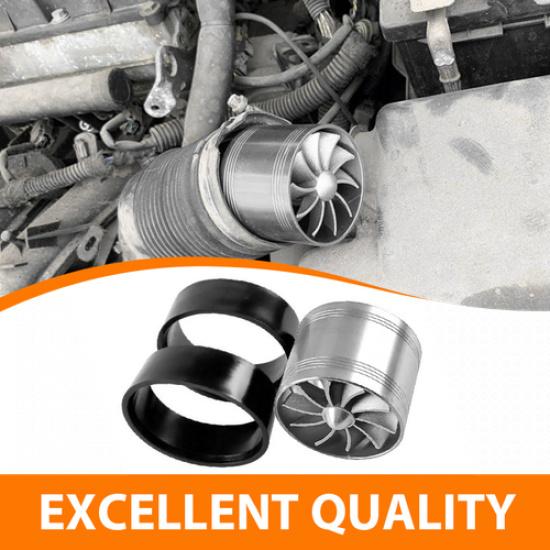 NEW!Supercharger Car  Accessories Power Air Intake Fan Turbine Turbo Universal