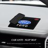 Car Sticker Car Dashboard Adhesive Anti-Slip Mat Silicone Storage Mat Cell Phone Anti-Slip Mat for Ford Focus Mustang Fiesta Ran