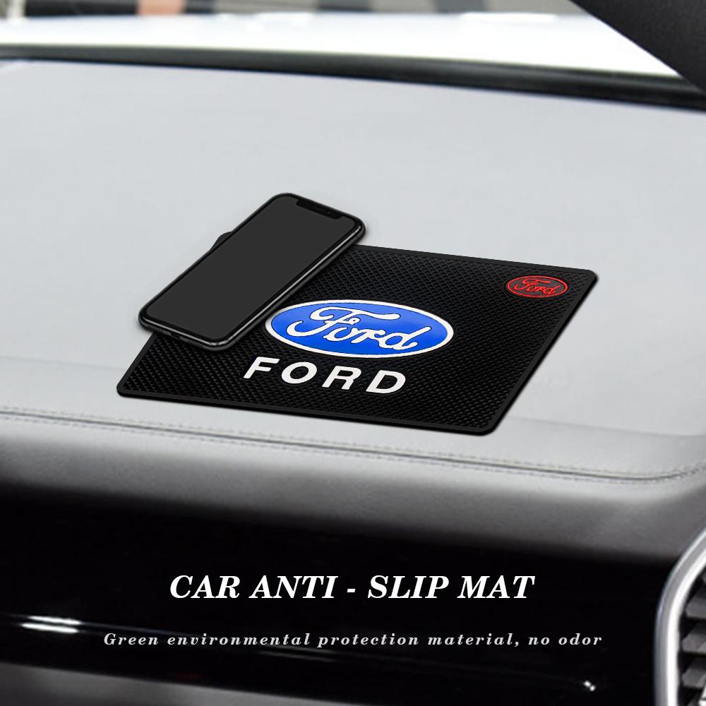 Car Sticker Car Dashboard Adhesive Anti-Slip Mat Silicone Storage Mat Cell Phone Anti-Slip Mat for Ford Focus Mustang Fiesta Ran