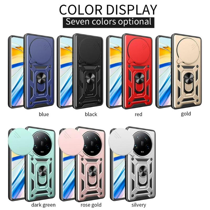 Camera Protect Case for Xiaomi 14 Ultra Mi 13 Ultra Xiaomi Redmi A3 Armor Hybrid Ring Back Cover