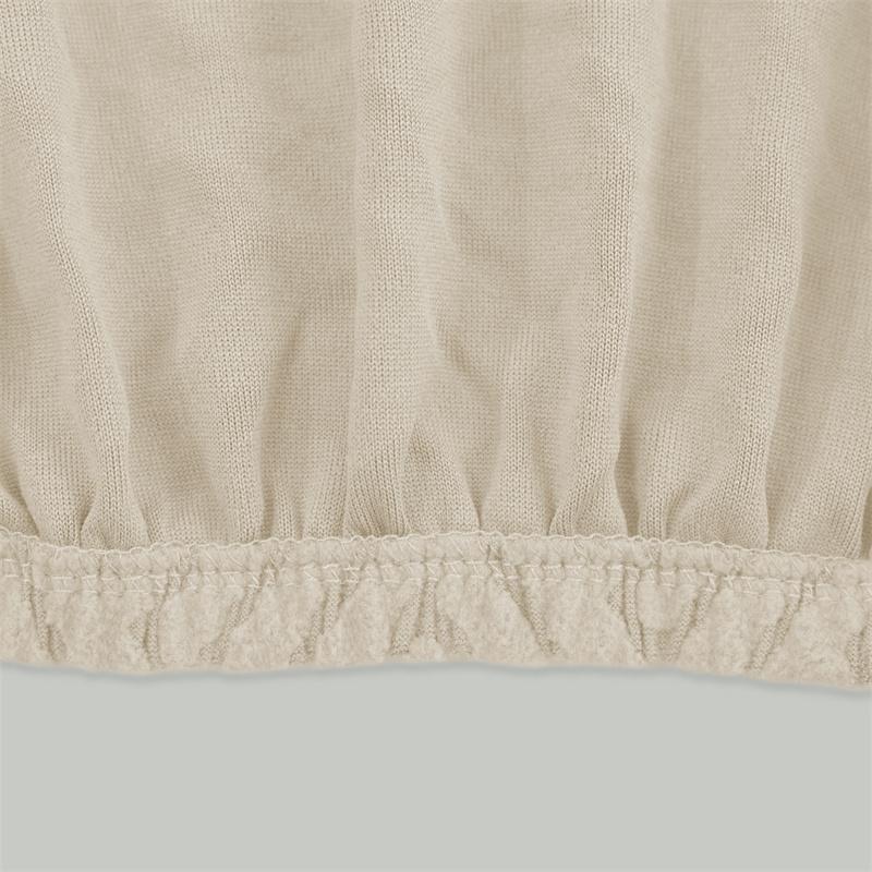 1PC Solid Color Square Ottoman Stool Covers All-Wrapped Sofa Footstool Slipcover Pouf Seat Cover for Living Room Bedroom Decor