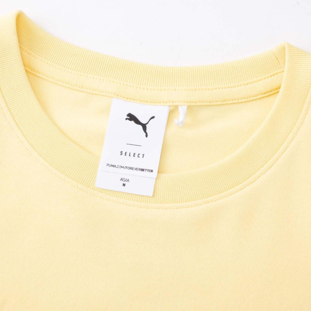 Puma Own The Spotlight Loose Breathable Pullover Round Neck Short Crop Dopamine Short Sleeve T-Shirt Women T-Shirts Yellow 628226-95