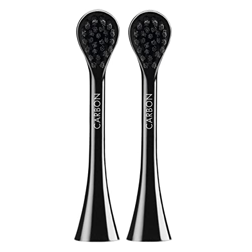 Curaprox Sonic Electric Toothbrush, Black is White, Set of 2 Replacement Brushes