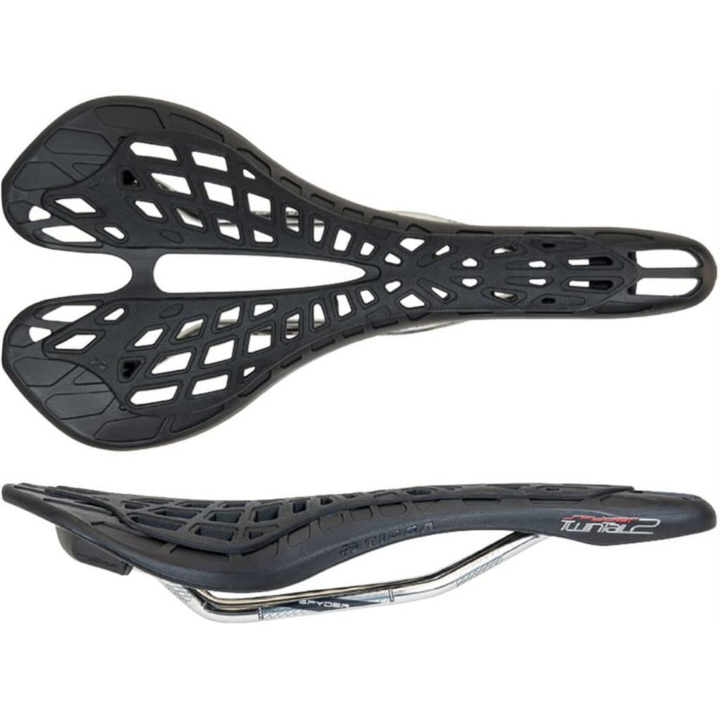 TIOGA Saddle Spider Twin Tail 2 Chromoly Rail BLK Black