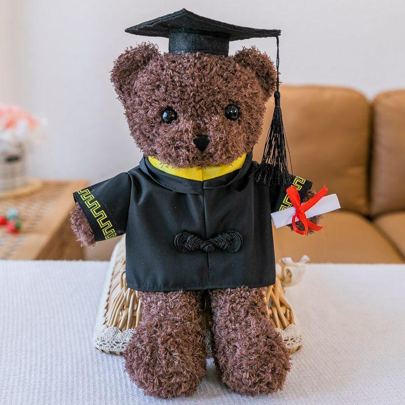 Bachelor's Suit Master's Doctoral Bear Plush Toy Graduation Bear Doll Printing Rag Doll Graduation Gift