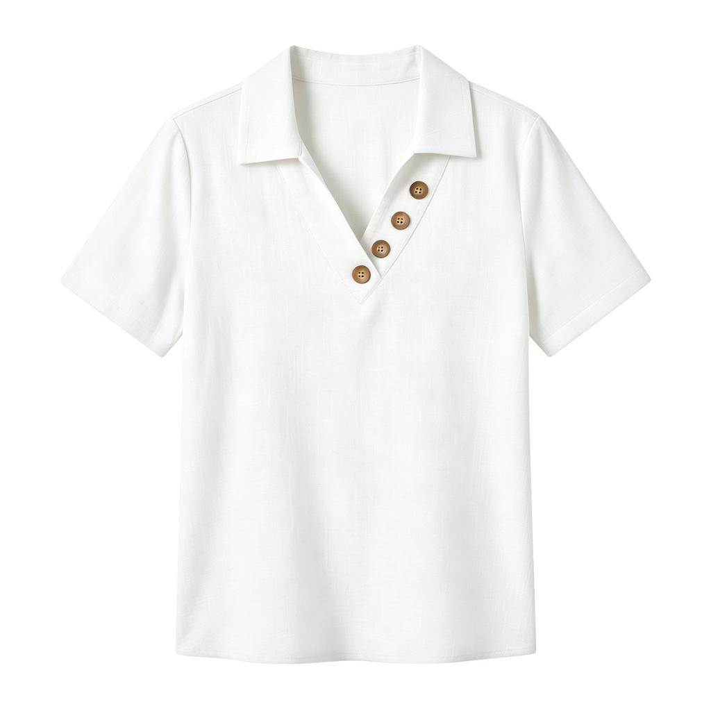 Women's Fashion Loose-Fit -Color Casual Top