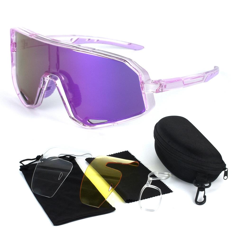 New Mountain Bike Riding Glasses Outdoor Sports Goggles TR90 Frame Myopia-adapted Sunglasses