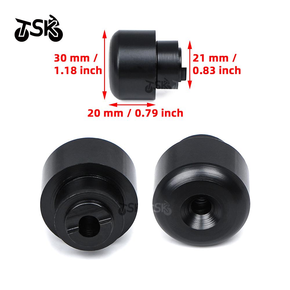 7/8" 22mm Handle Bar Ends Grips Heavy Weight Vibration Reducing Grip Plugs For Honda CB400 CBR600RR F5 Motorcycle Accessories