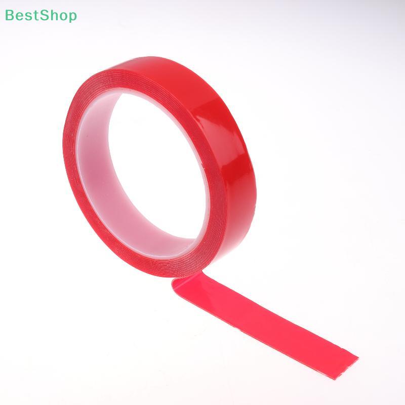 Double-sided Transparent No Trace Nano Tape,Traceless Sticker Glue Red Color 3Meter 5/10/15/20/25/30mm